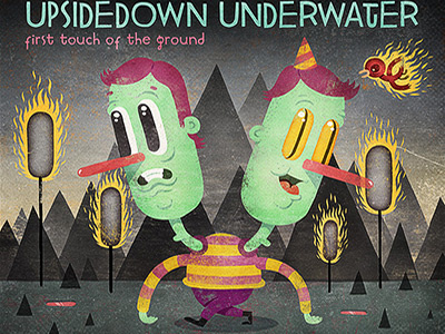 UpsideDown UnderWater: First Touch of The Ground cd cover illustration music texture