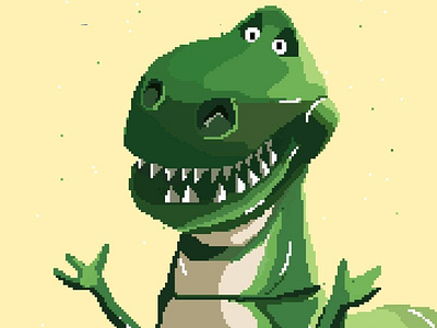 Rex Pixel design drawing illustration pixel pixel art rex