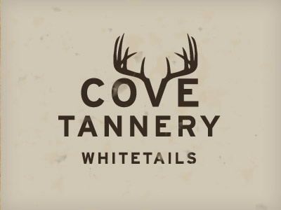 Cove Tannery Whitetails logo outdoors rustic