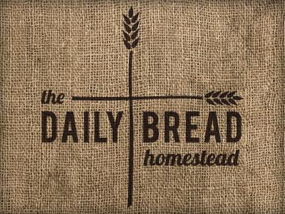 The Daily Bread Homestead faith farm logo type