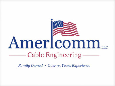 Americomm design logo usa