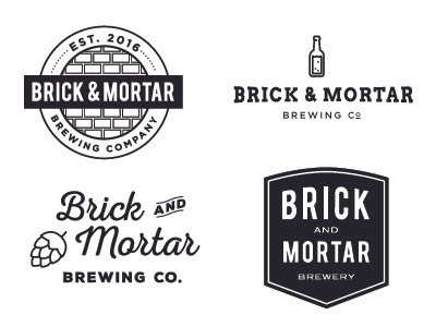 Brick and Mortar Brewery logo ideas