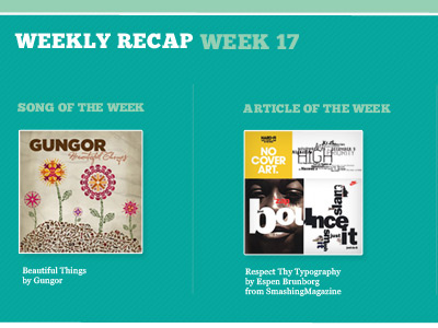 Weekly Recap by Holly Tritt on Dribbble