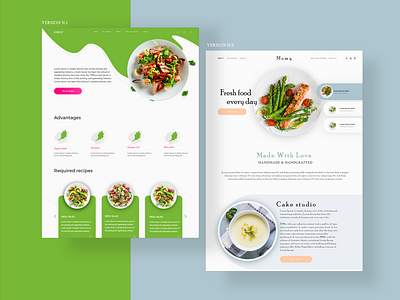 Food website design