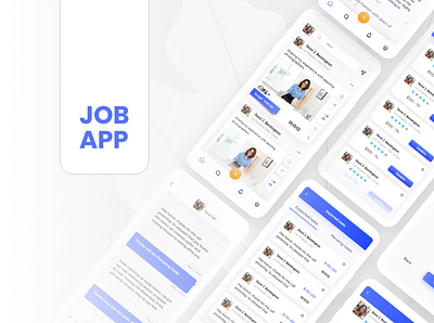 A Job Finder app e commerce illustration logo mobile mobile ui ui design uidesign uiux uiux design