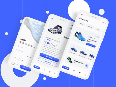Online Shoes Store - eCommerce UX & UI Design 👟 :) app shop app ui apps brand design e commerce mobile design shoes app shoes store ux design