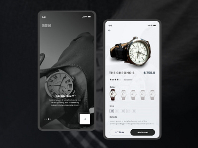 Watch shopping app ui 😊 app branding e commerce mobile ui mobile watch app shop uidesign uxdesign watch