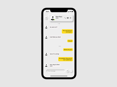Daily UI 13 - Direct Message app application daily daily ui dailyui design illustration ui ux web
