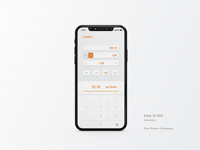 DailyUI #004 - Calculator