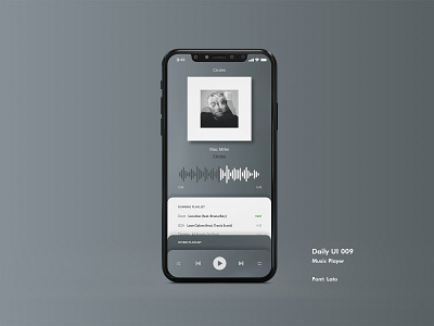 Daily UI #009 - Music Player