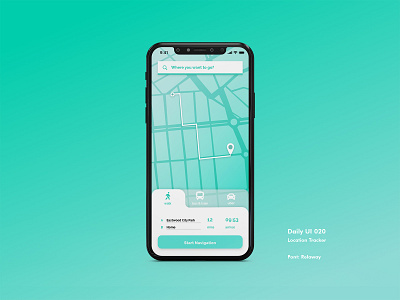 Daily UI #020 - Location Tracker