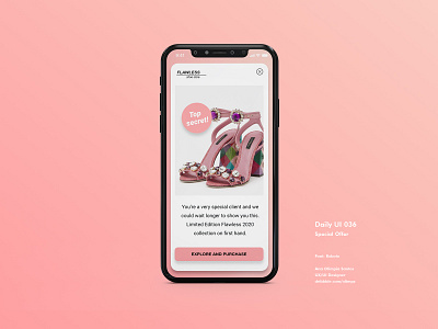 Daily Ui Challenge #036 - Special Offer app appdesign dailyui dailyui036 dailyuichallenge design gradient interface interfacedesign shoes special offer ui uidesign xd