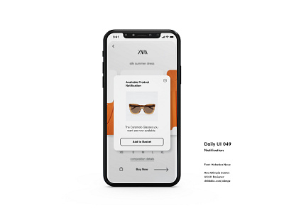 Notification #049 DailyUi Challenge