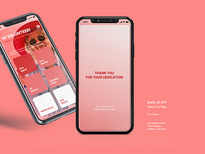 Thank You Page #077 DailyUi Challenge