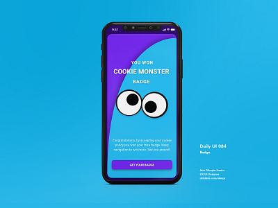 Badge #084 DailyUi Challenge