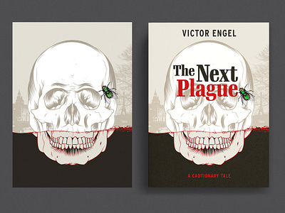 The Next Plague - Book Cover Design and Illustration infection insect jd paulsen pandemic plague skull virus