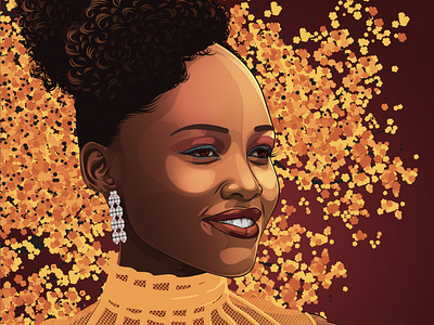 Lupita Nyong'o - Portrait african african woman black woman celebrity jd paulsen lupita nyongo portrait