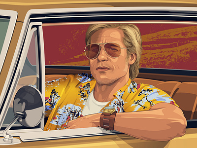 Brad Pitt Artwork - Hollywood Heartthrob | Poster