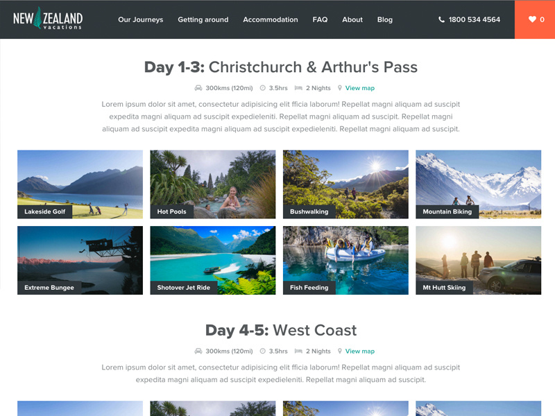 Itinerary Builder elementsapi craftcms reactjs