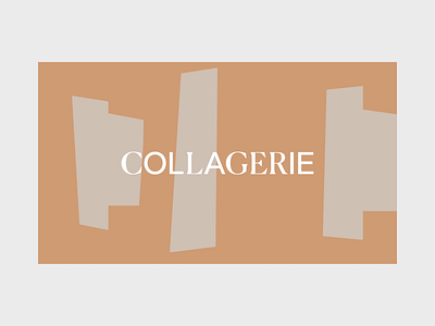 Collagerie — Design Language Exploration art branding clean design flat graphic design illustrator logo minimal typography
