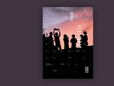 Inside Himalayas — Magazine branding calendar clean condensed type design graphic design photography typography