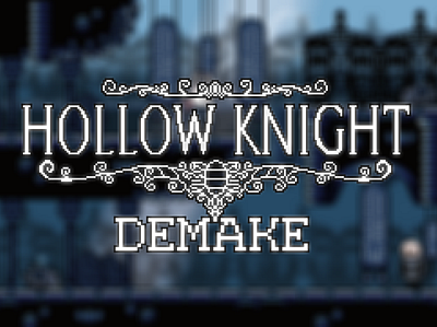 Hollow Knight | Demake | Logo demake hollow knight pixel art retro video game