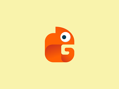 Square Chameleon animal app camouflage chameleon funny icon illustration logo modern playful software square