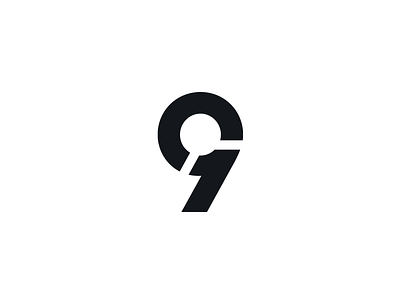 91 1 9 clever logo minimal minimalist monogram nine number numbers one simple smart
