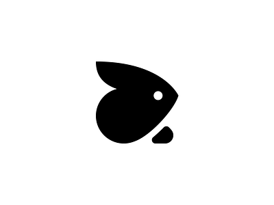Mini Rabbit clean cute fluffy friendly hare icon illustration logo mark minimal minimalist rabbit simple small