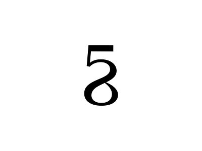 58 58 brand clever connect eight elegant five lettermark logo mark minimal monogram number