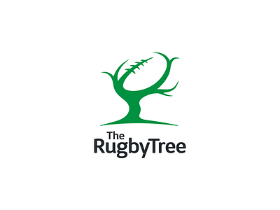 The Rugby Tree green history ireland logo recording rugby sport tree