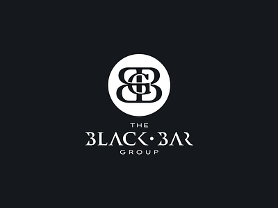 The Black Bar Group bar black cocktail drink events group logo organise party