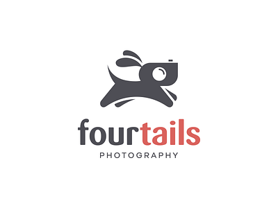 FourTails Photography camera dog fun happy logo pet photo photography