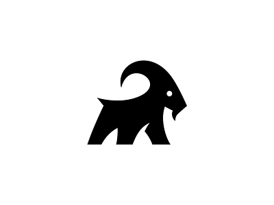 The Goat goat illustration logo mascot minimal ram