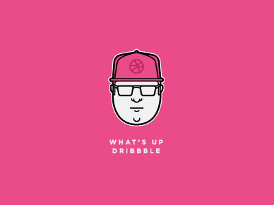 What's up Dribble debut dribble illustration selfportrait