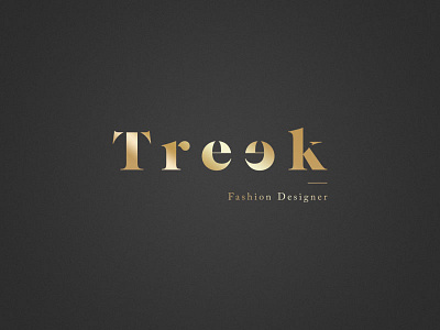 Treek Fashion Designer brand classic designer fashion fine gold logo