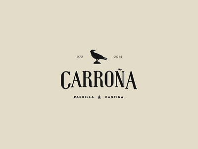 Carroña brand logo parrilla proposal raven restaurant