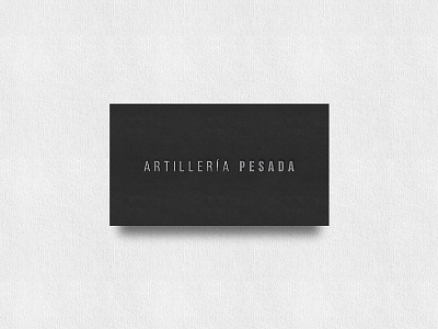 Artilleria Pesada brand bussines card logo test