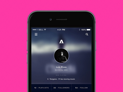 Mass-App preview app ma music pink profile purple