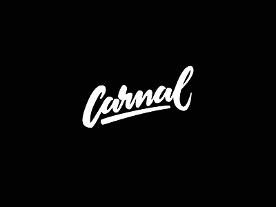 Carnal lettering letters type