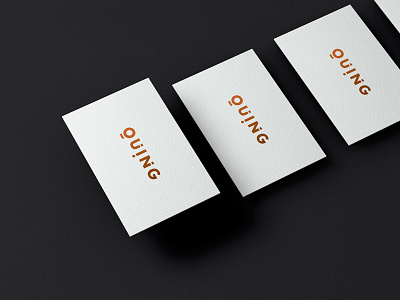 Quing Stationery business card jewelry mock up