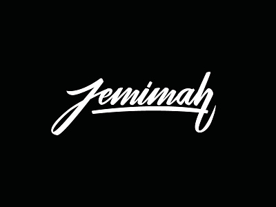 Jemimah-calligraphy brushpen calligraphy practice vector