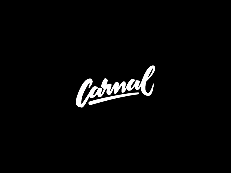 Carnal animation calligraphy carnal lettering practice