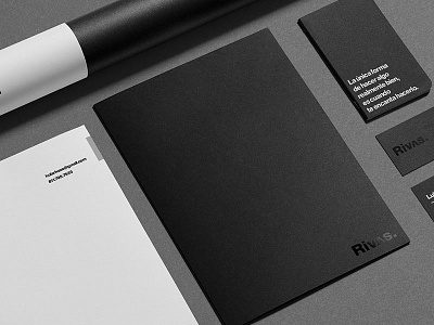 Rivas - Personal Identity brand logo stationery