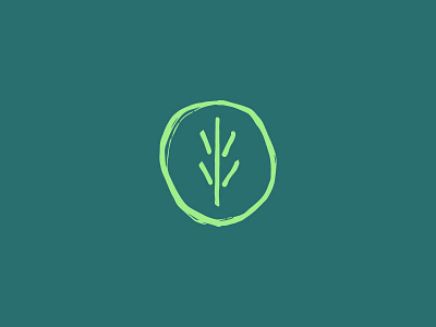 Plantea icon brand brush ecologic green handrawn icon logo plants