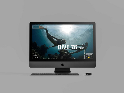 Dive 76 Club booking course dive diving water web design web design agency web designer webdesign website