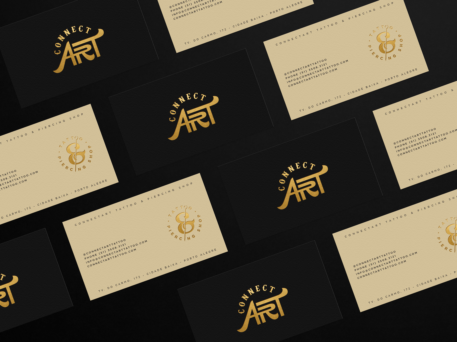 Modern Professional Tattoo Business Card Design for a Company by  ideaz2050  Design 4050039
