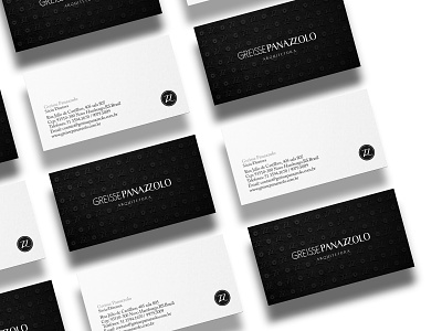 Business card design for architecture firm