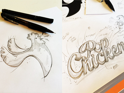 Sketches / PopChicken Brand Development