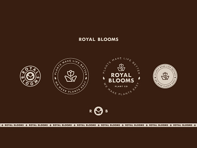 Royal Blooms Singapore brand development brand identity brand positioning brand strategy branding agency branding company branding design company branding design studio byindustria flower shop icon industria branding industria branding company industriahed logo design studio logodesign logotype plant plant shop singapore